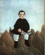 Henri Rousseau Boy on the Rocks Norge oil painting reproduction